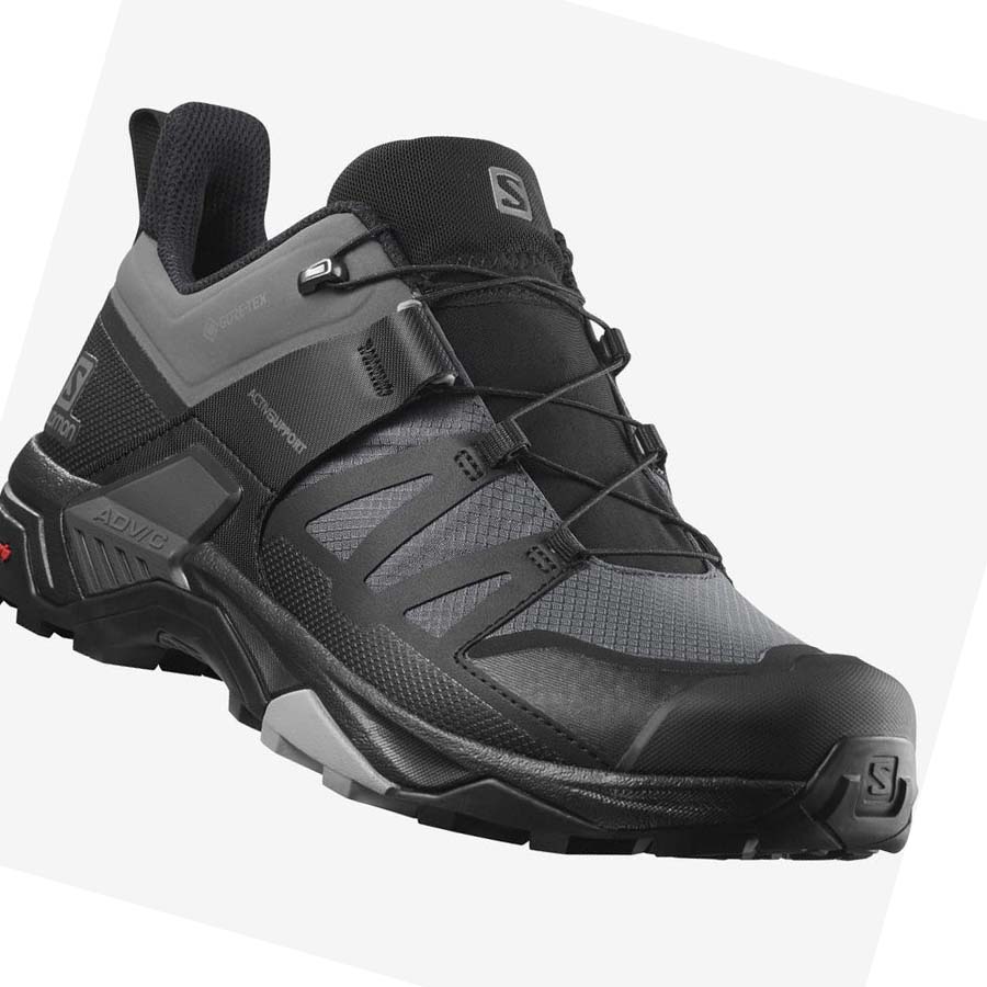 Salomon X ULTRA 4 GORE-TEX Erkek Yürüyüş Ayakkabısı Gri Siyah | TR 3591WNB